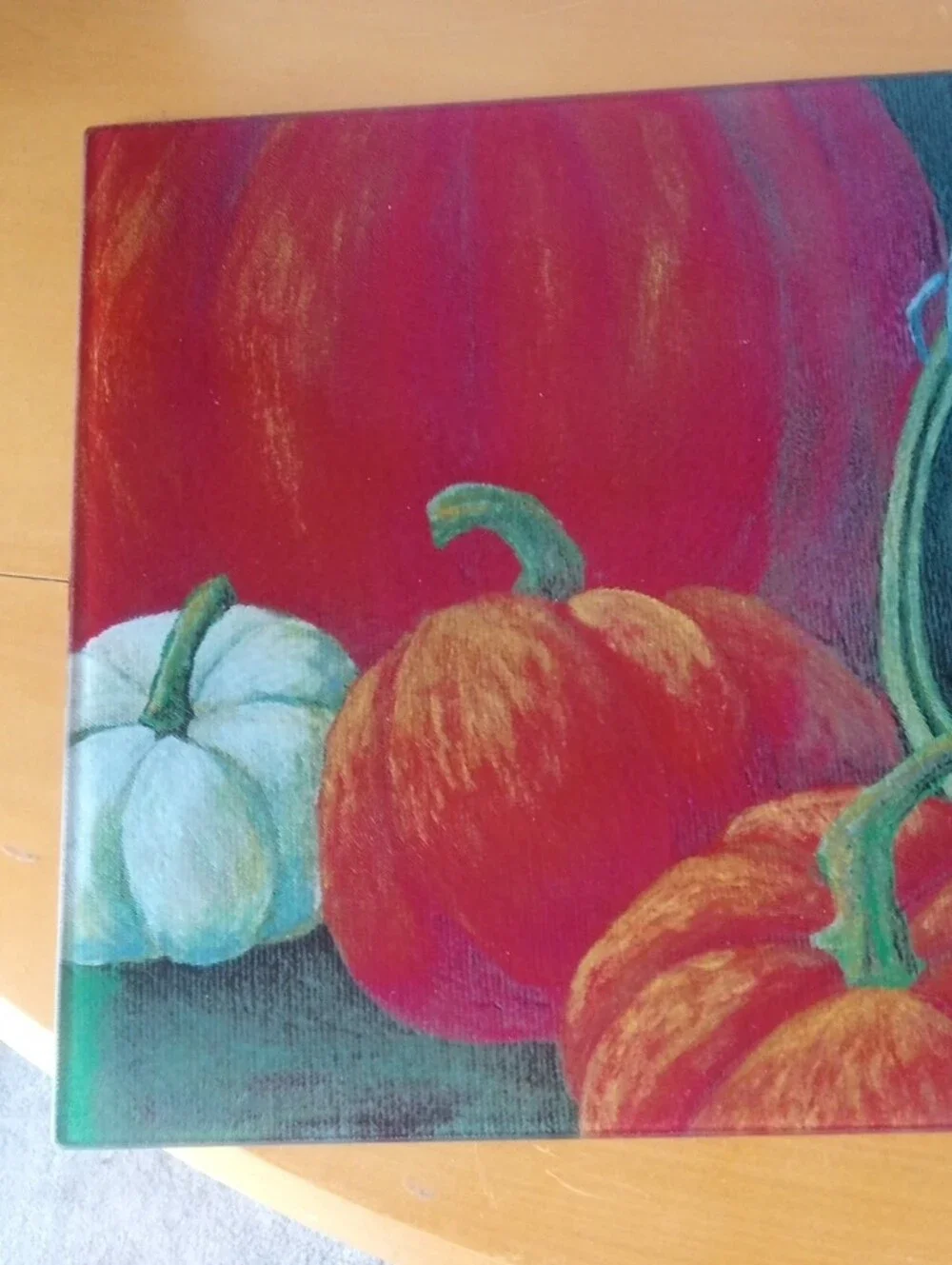 Still Life Cutting Board - Red & Green